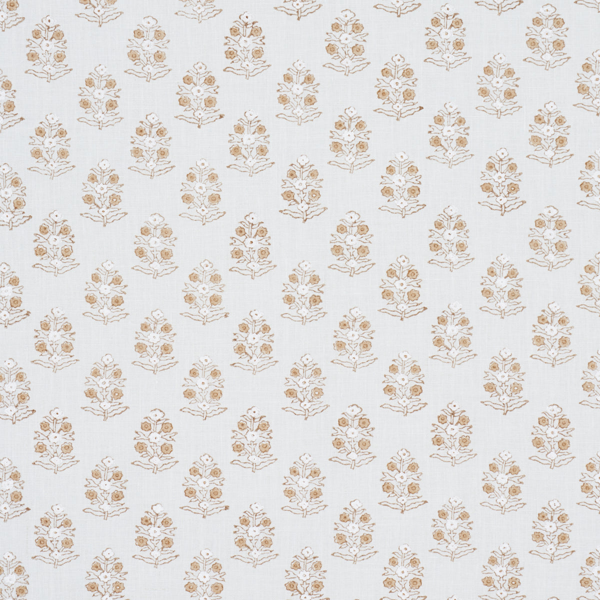 Aditi Hand Blocked Print fabric in sky color - pattern number 179364 - by Schumacher in the A Love Affair collection