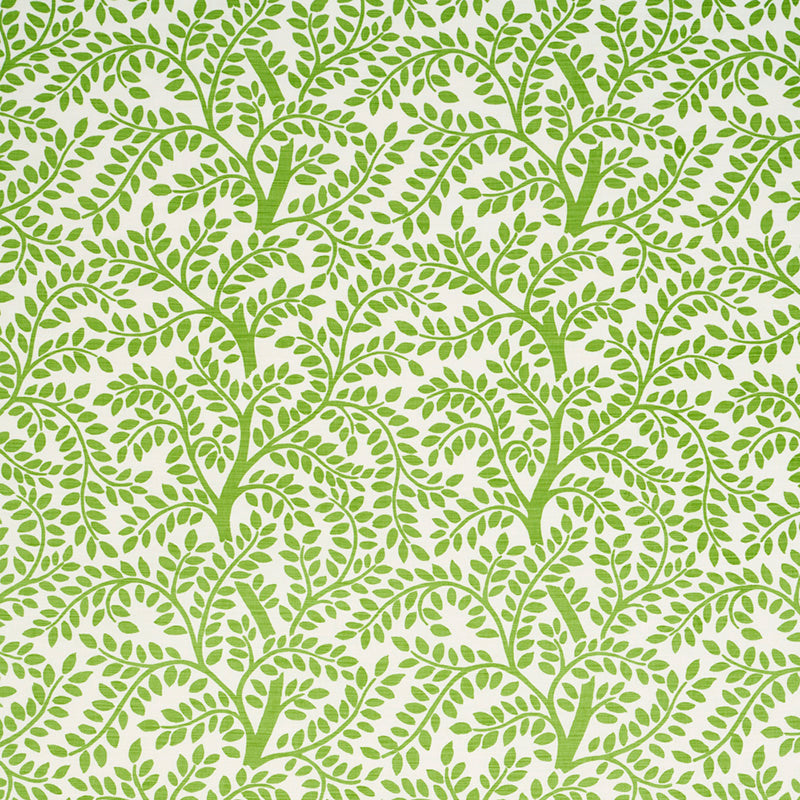 Temple Garden II fabric in green color - pattern number 179501 - by Schumacher in the Happy Together collection