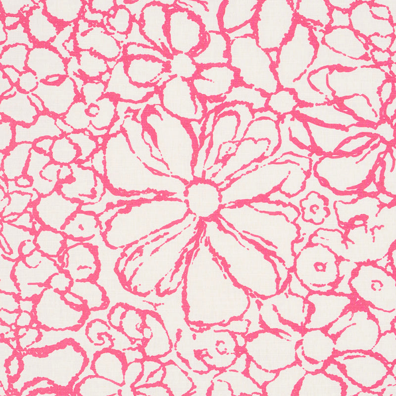 Sidonie fabric in magenta color - pattern number 179552 - by Schumacher in the Happy Together collection