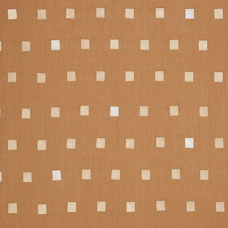 Inkwell Hand Block fabric in camel color - pattern number 179921 - by Schumacher in the Caroline Z Hurley collection