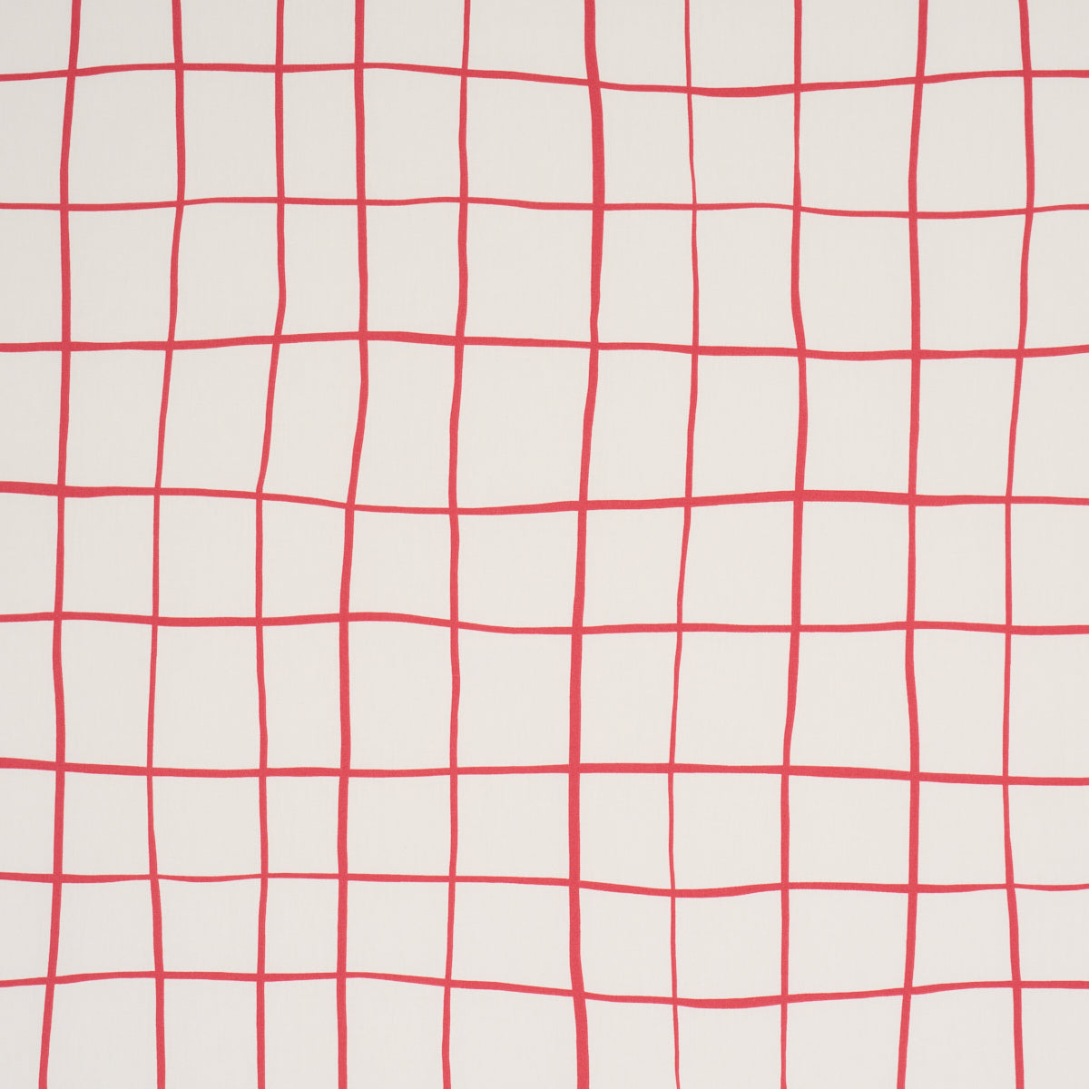 Painterly Windowpane fabric in Red color - pattern number 180293 - by Schumacher in the Stars and Stripes collection