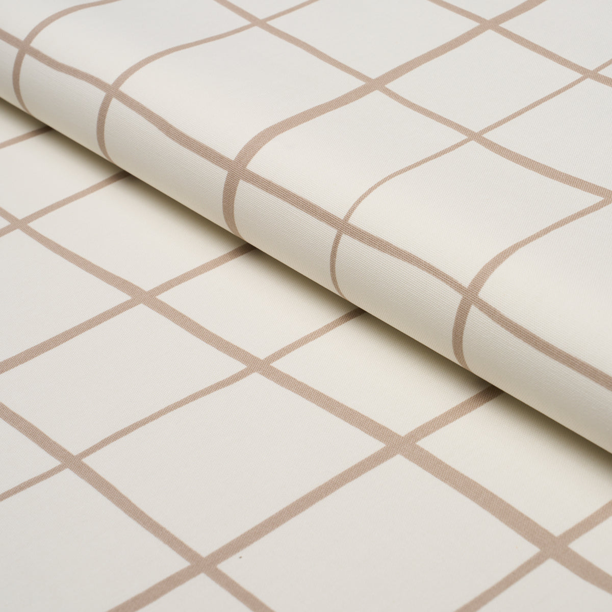 Painterly Windowpane fabric in Neutral color - pattern number 180294 - by Schumacher in the Stars and Stripes collection