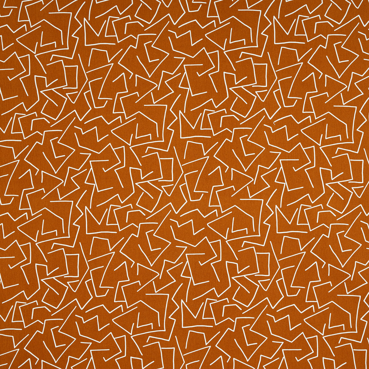 Tangent Print fabric in saffron color - pattern number 180412 - by Schumacher in the Hadiya Williams collection