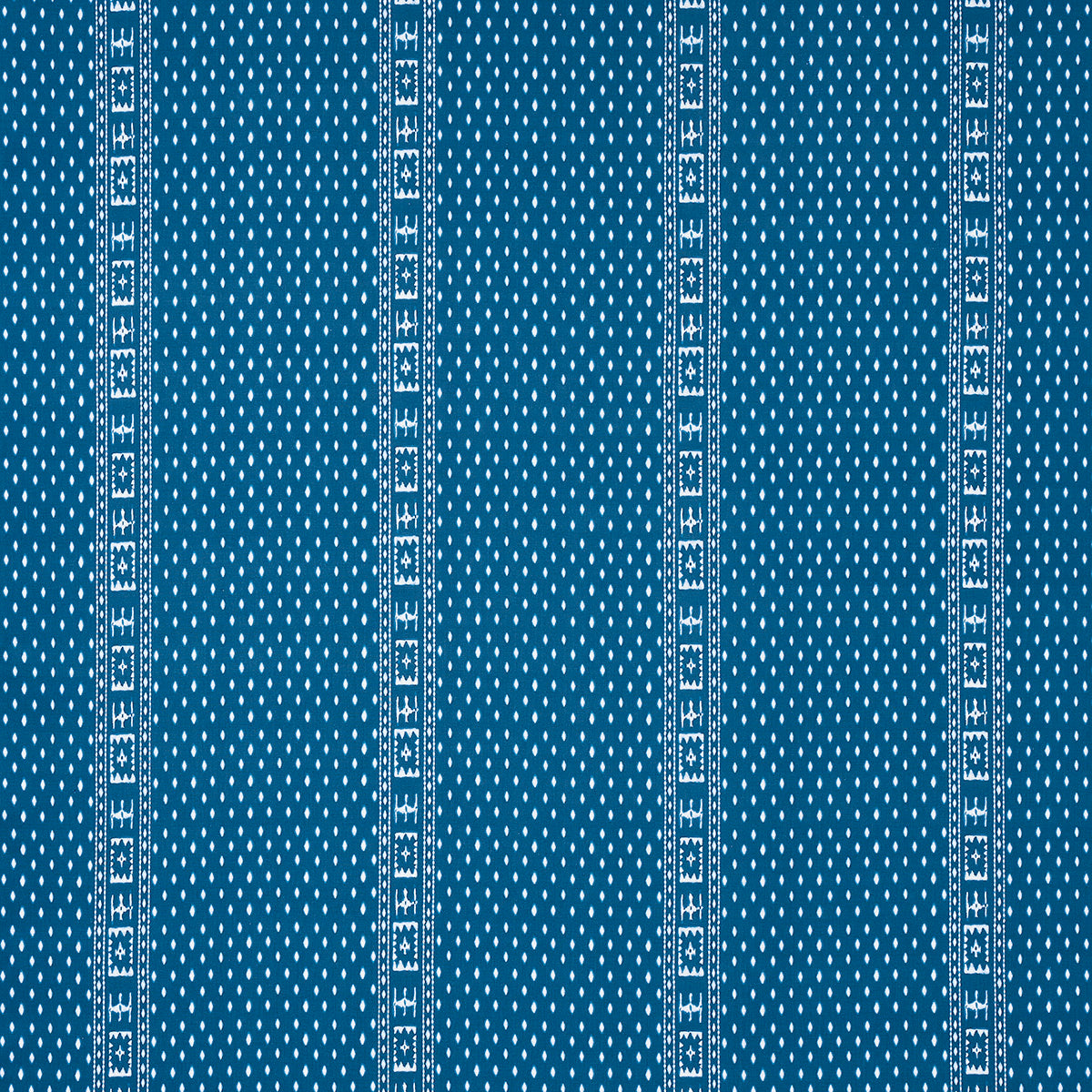 Indah Batik fabric in indigo color - pattern number 180490 - by Schumacher in the Bohemia collection