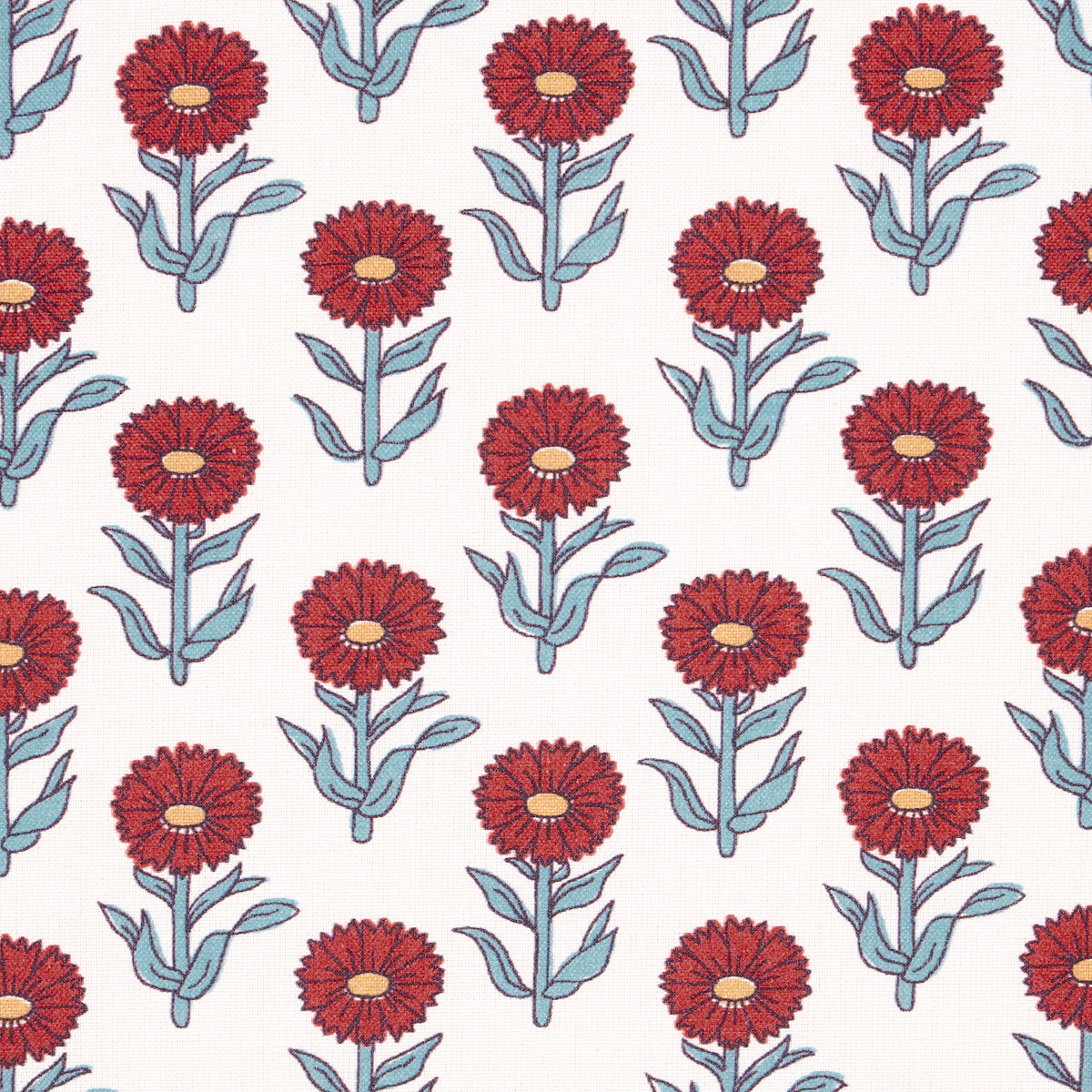 Adeline fabric in rouge and blue color - pattern number 180582 - by Schumacher in the New Traditional: Provencal collection