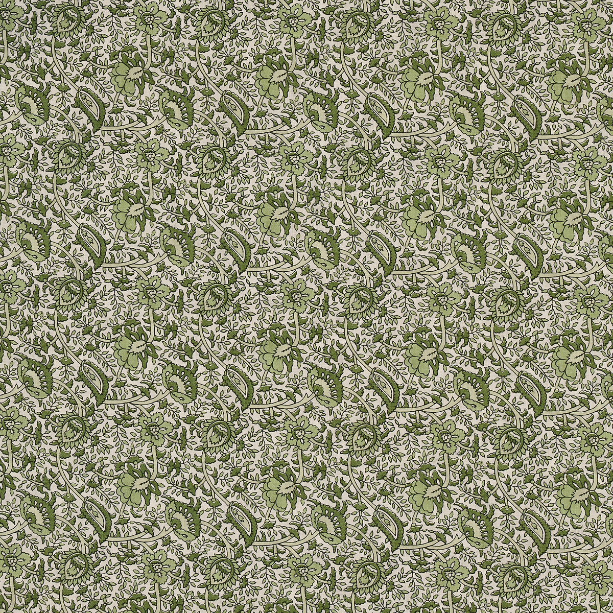 Daisy Indoor Outdoor fabric in leaf green color - pattern number 180711 - by Schumacher in the Mark D. Sikes collection
