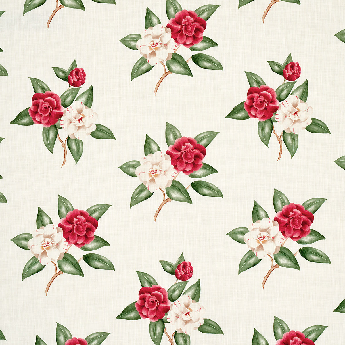 Casablanca Floral Indoor Outdoor fabric in garnet color - pattern number 180910 - by Schumacher in the Swing Time Indoor/Outdoor collection