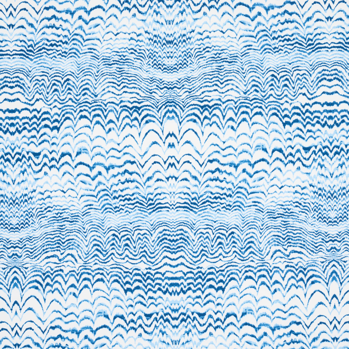 Ink Wave Print Indoor Outdoor fabric in indigo color - pattern number 181050 - by Schumacher in the Trina Turk collection