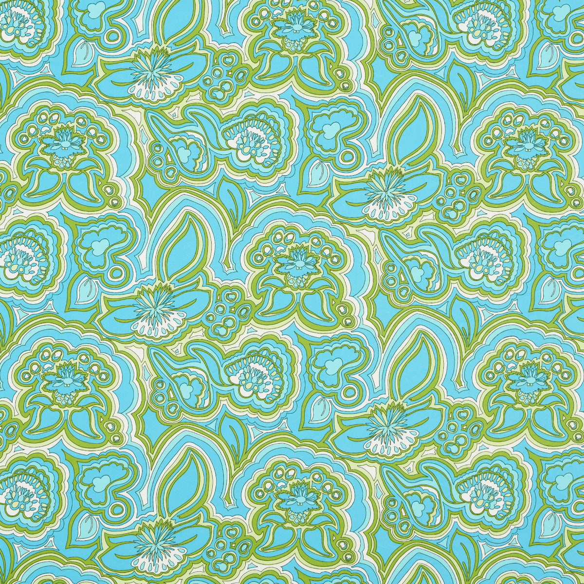 Morning Sunrise Indoor Outdoor fabric in fern color - pattern number 181061 - by Schumacher in the Trina Turk collection