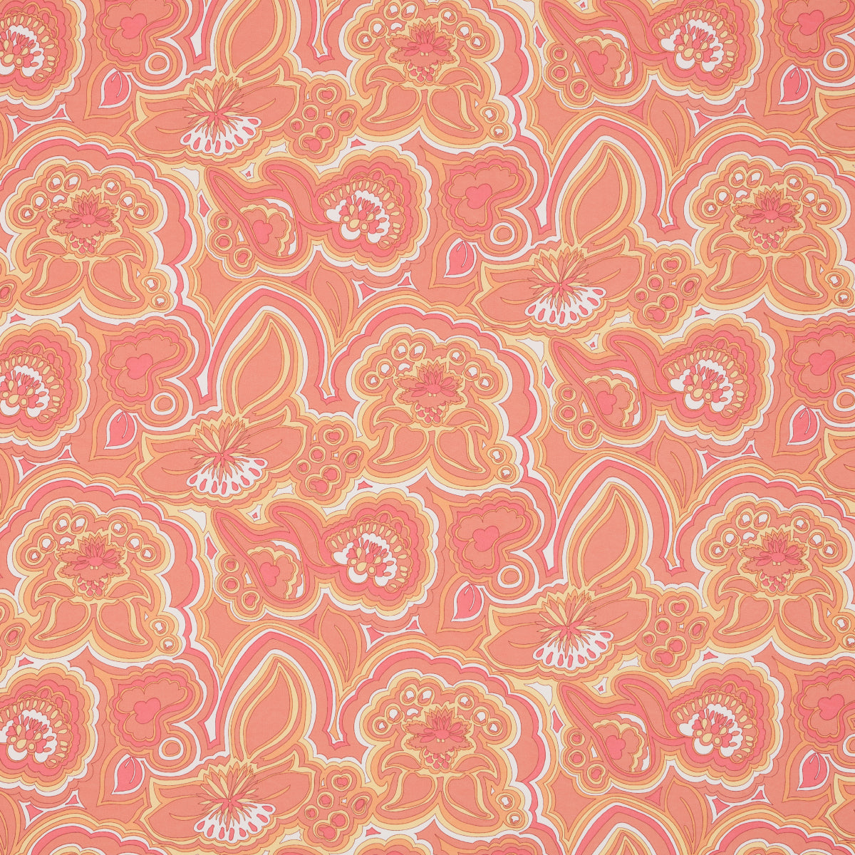 Morning Sunrise Indoor Outdoor fabric in citrus color - pattern number 181062 - by Schumacher in the Trina Turk collection