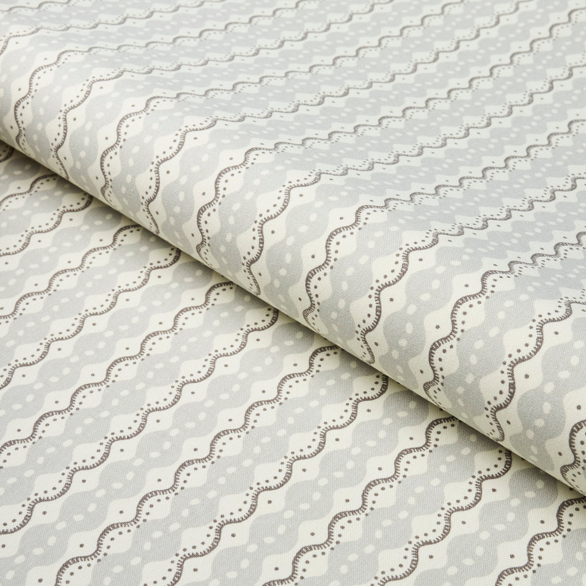 Centipede Stripe fabric in pumice color - pattern number 181441 - by Schumacher in the Neisha Crosland collection