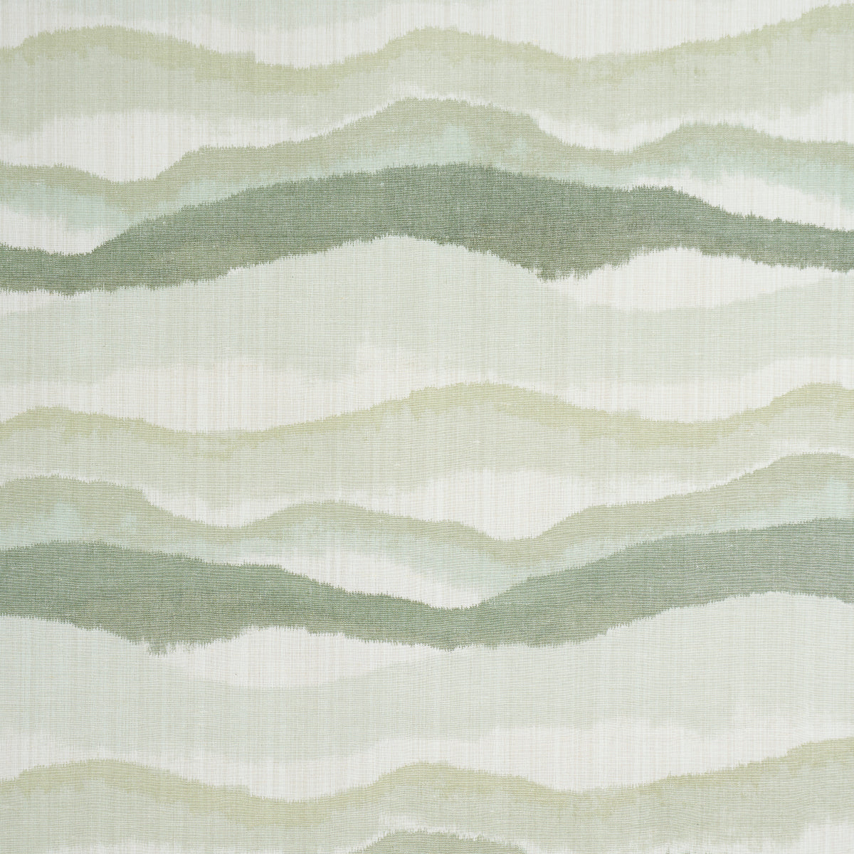 Chandler Warp Print fabric in eucalyptus color - pattern number 181621 - by Schumacher in the Earth And Sky collection