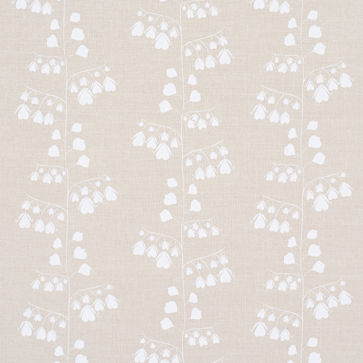 Bleeding Hearts fabric in neutral color - pattern number 181962 - by Schumacher in the Peg Norriss collection