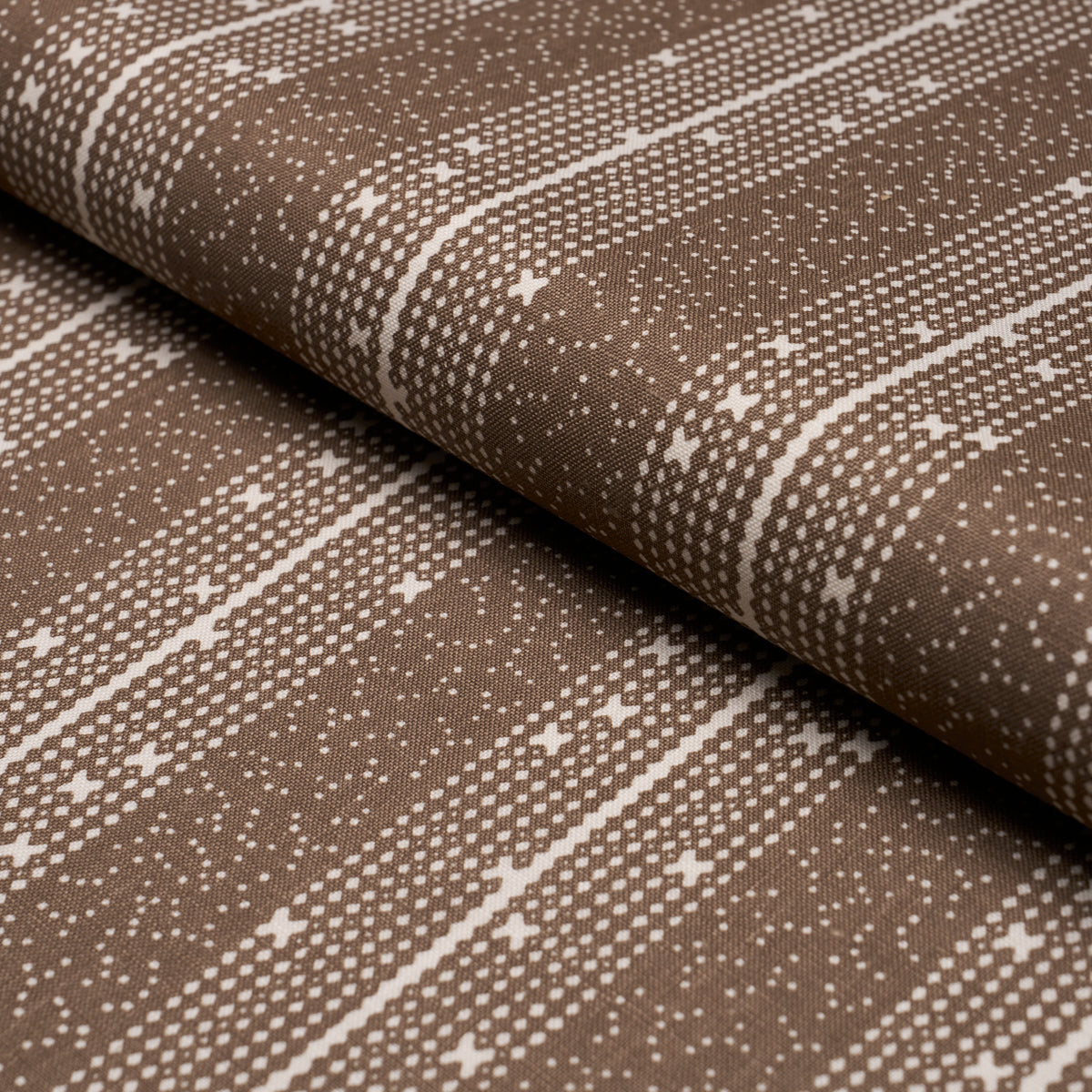 Stella Stripe fabric in brown color - pattern number 182111 - by Schumacher in the Veere Grenney collection
