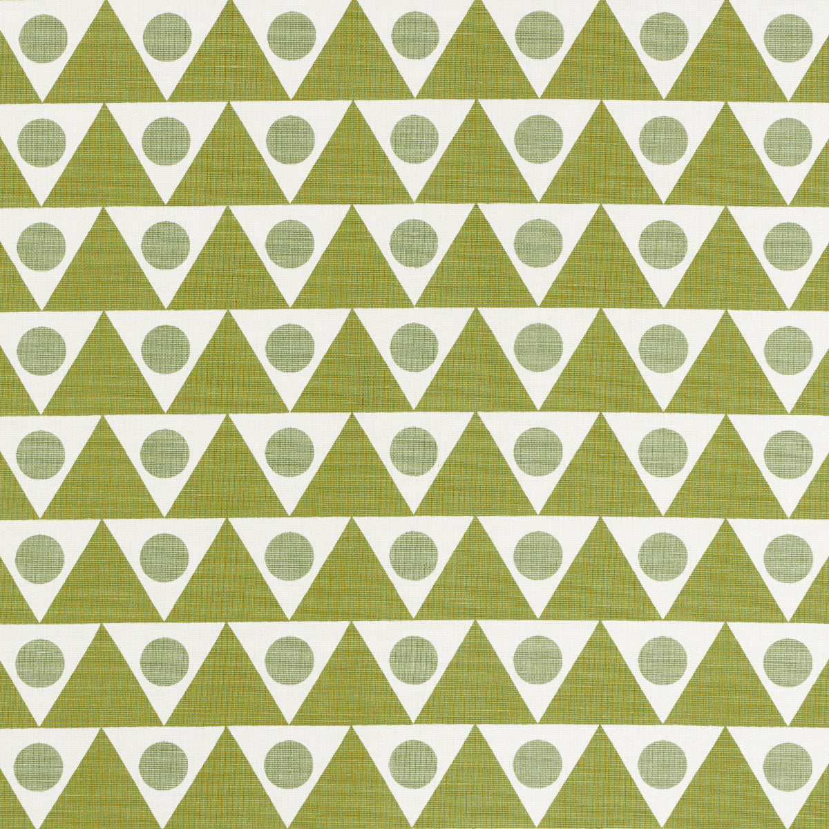 Pennant fabric in green color - pattern number 182221 - by Schumacher in the Studio Bon collection
