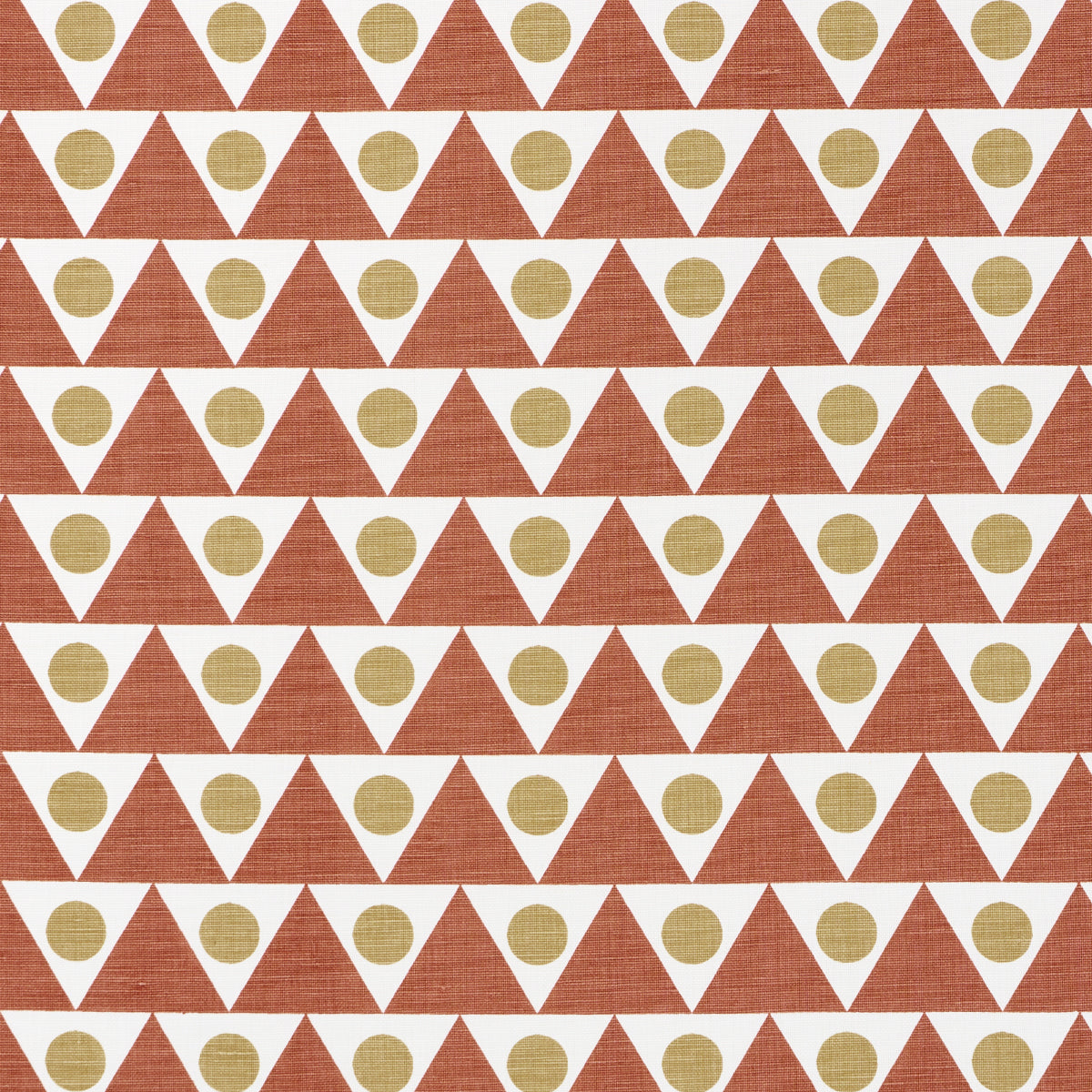Pennant fabric in terracotta color - pattern number 182222 - by Schumacher in the Studio Bon collection