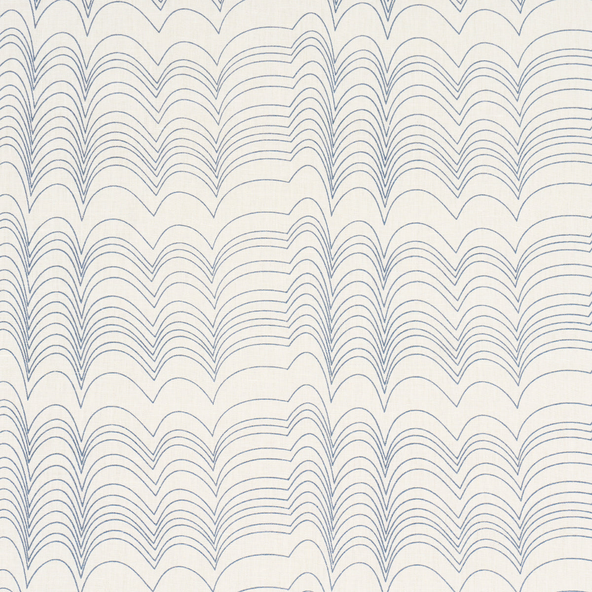 Richter Linen Print fabric in blue color - pattern number 182231 - by Schumacher in the Studio Bon collection