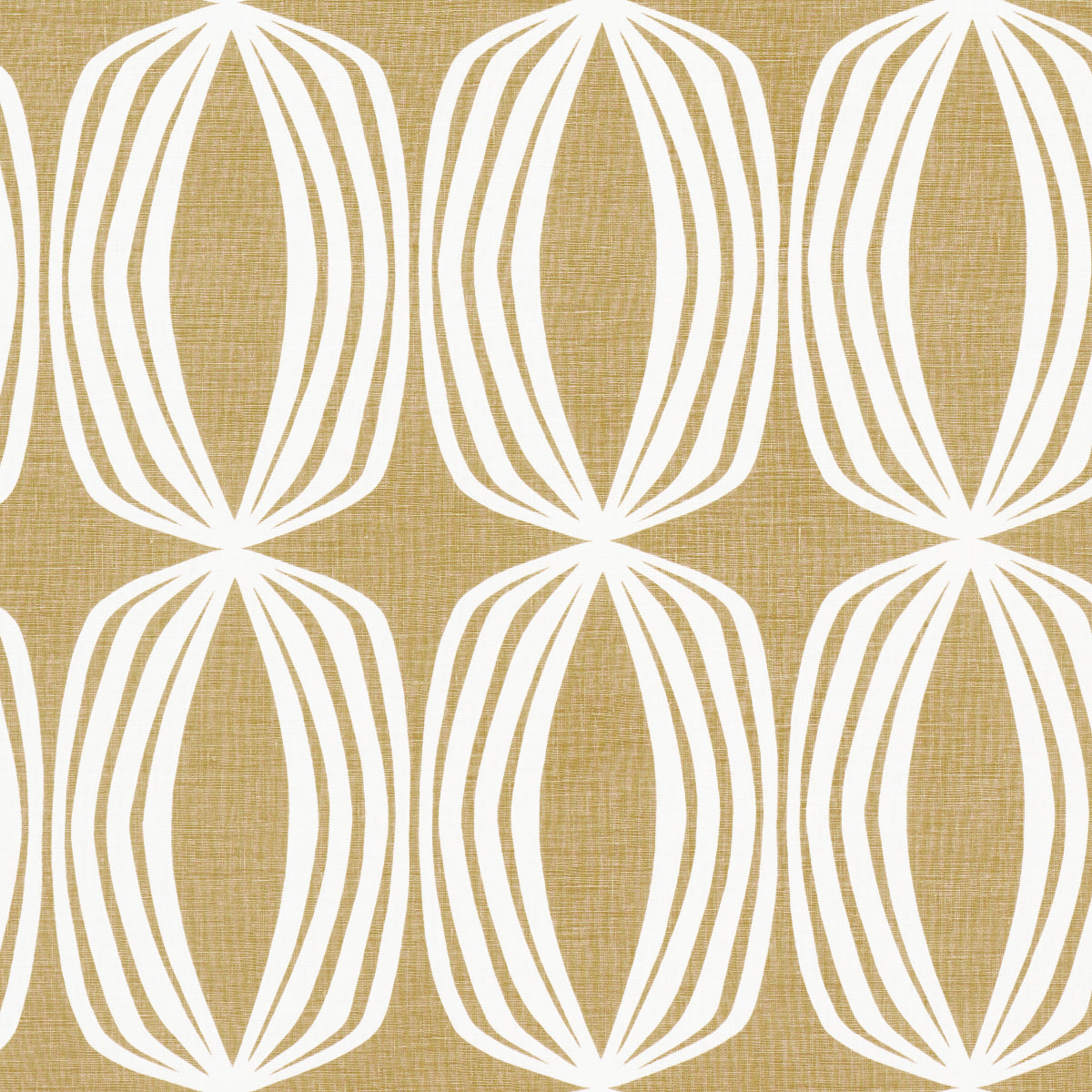 Fontana Hand Print fabric in ochre color - pattern number 182321 - by Schumacher in the Mesa collection
