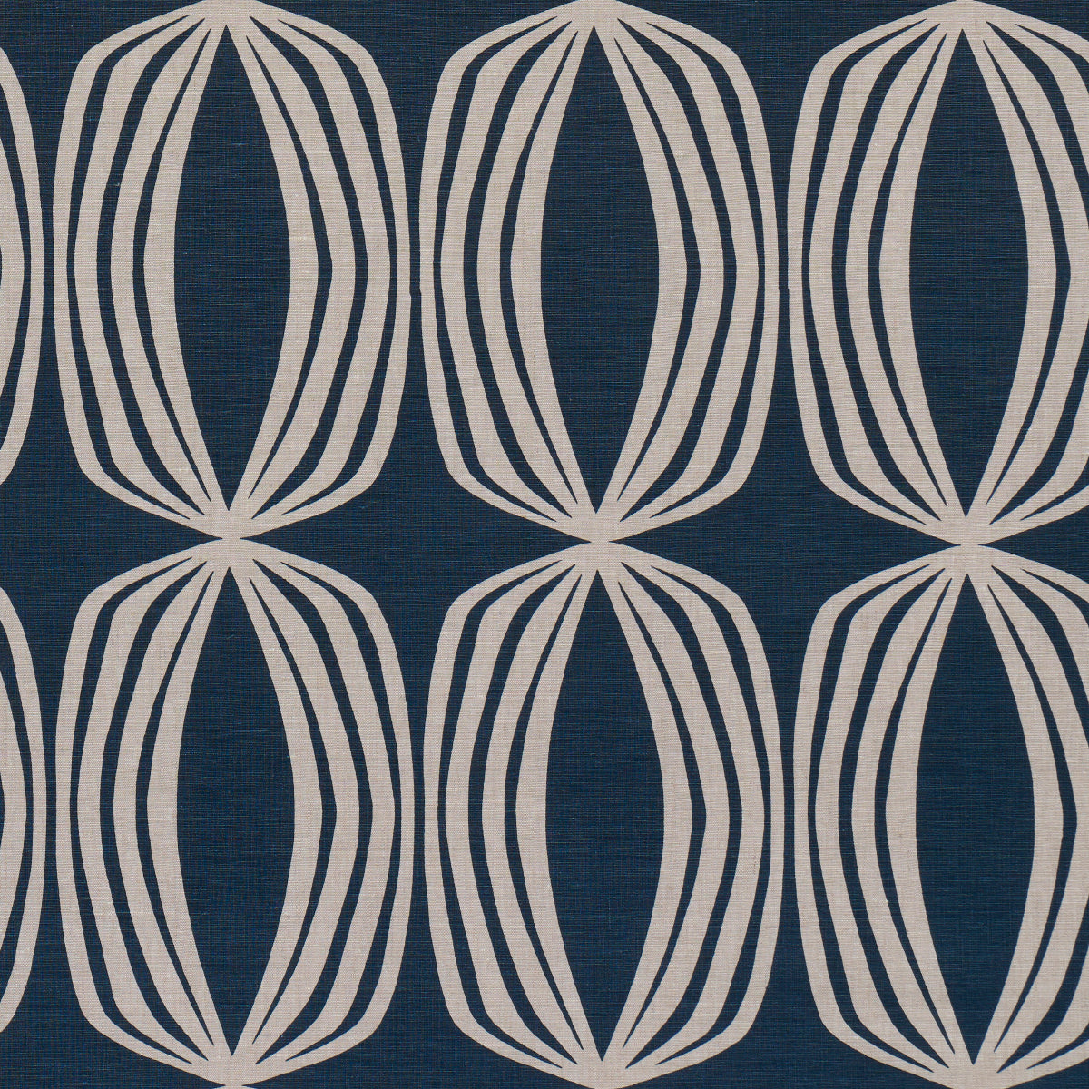 Fontana Hand Print fabric in indigo color - pattern number 182322 - by Schumacher in the Mesa collection