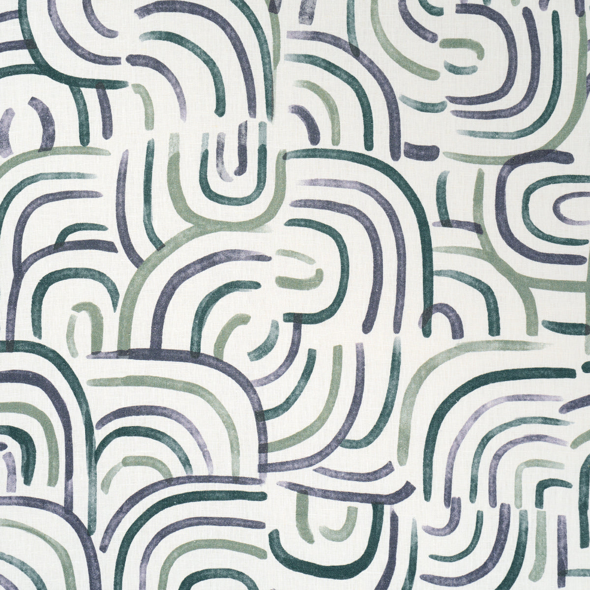 New Beat fabric in blue and green color - pattern number 182361 - by Schumacher in the Backdrop collection