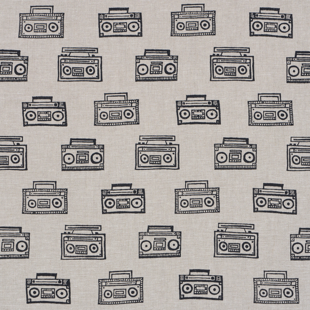 Ode Hand Block fabric in charcoal color - pattern number 182450 - by Schumacher in the Hadiya Williams collection