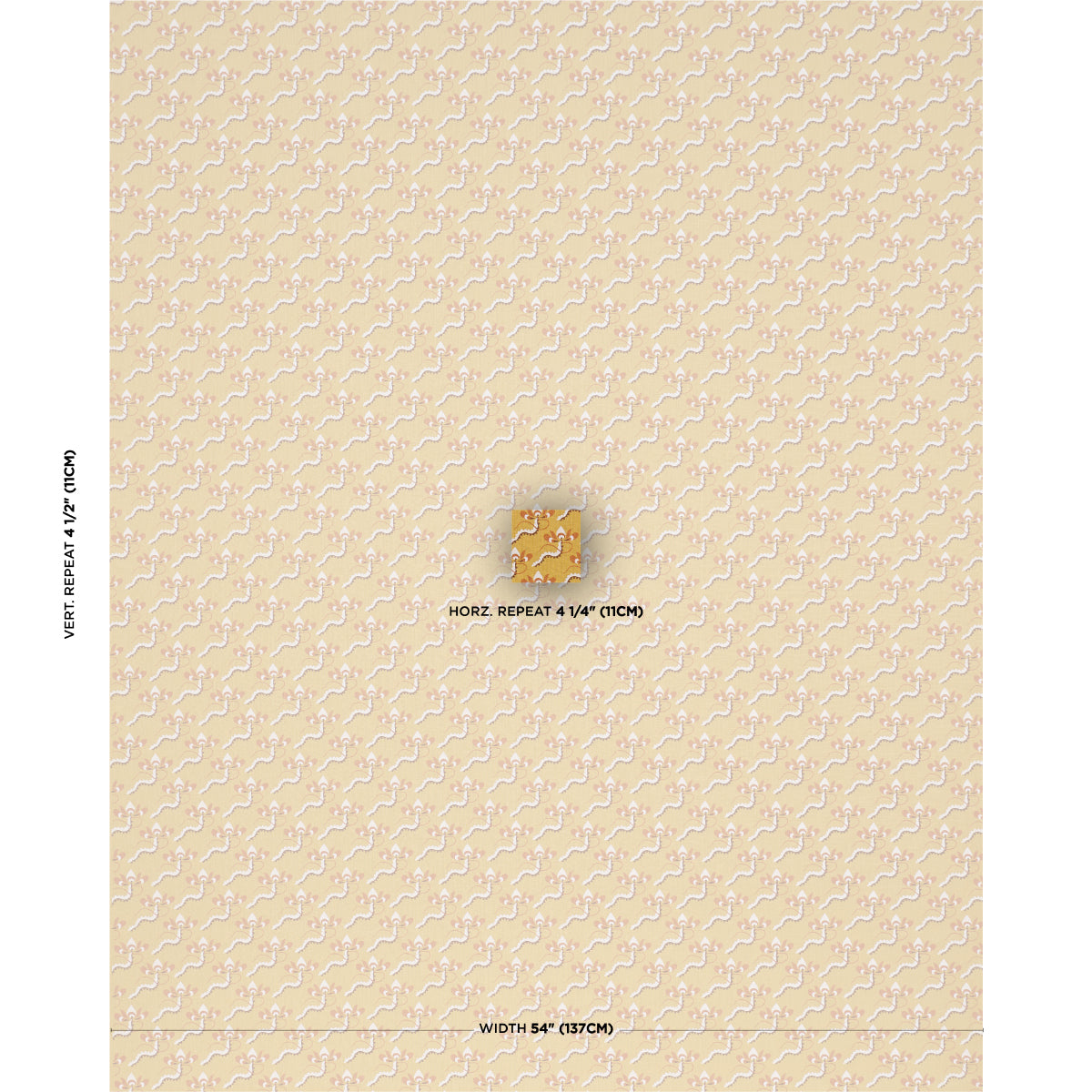 Bombay Rainbow fabric in mimosa color - pattern number 182612 - by Schumacher in the Laura Gonzalez collection
