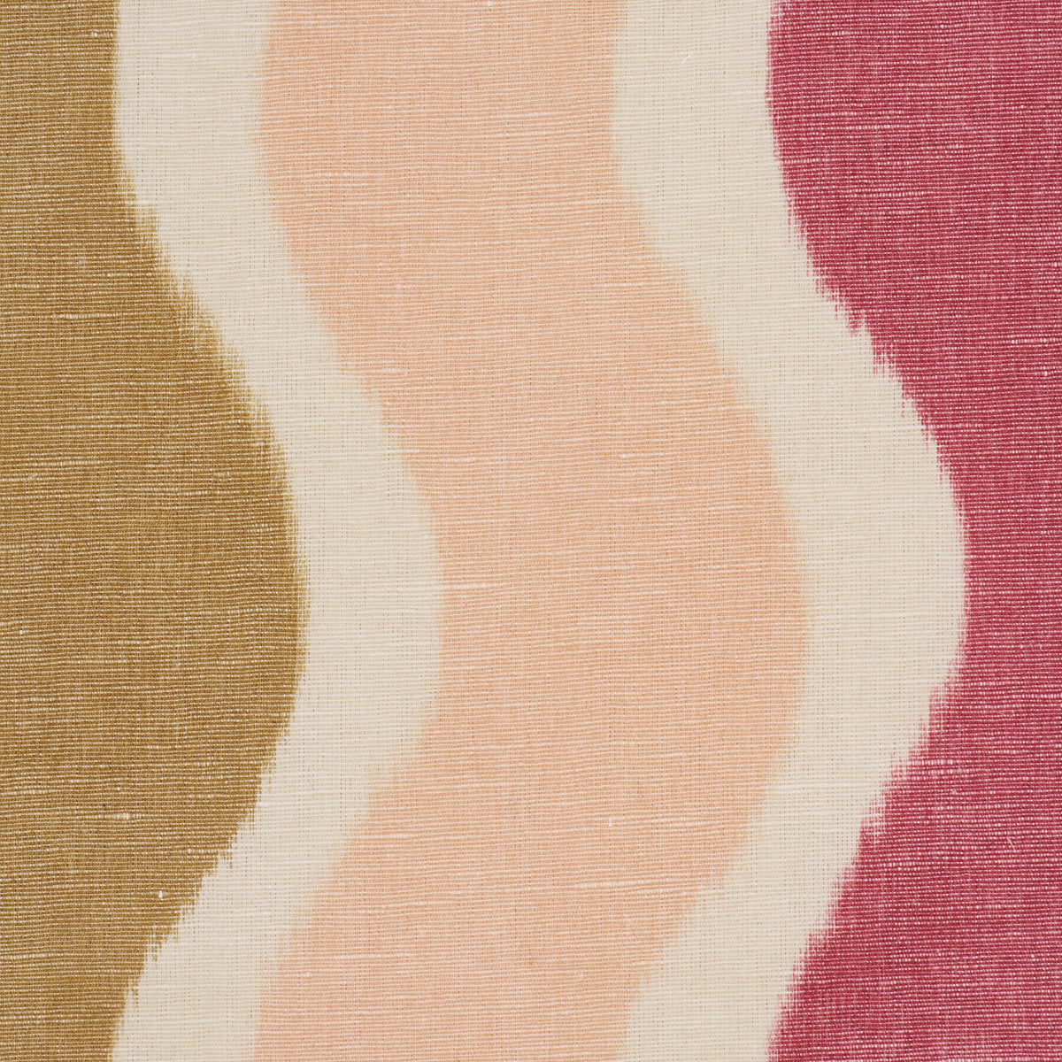 Roman Reverie fabric in gold & rose color - pattern number 182631 - by Schumacher in the Laura Gonzalez collection
