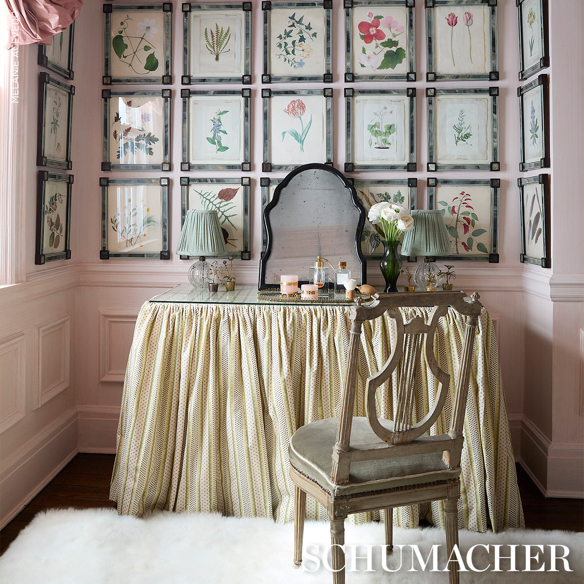 Matilda fabric in citron color - pattern number 182692 - by Schumacher in the New Traditional collection