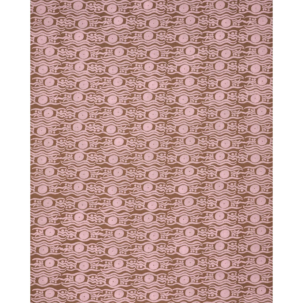 Bosphorus Hand Block fabric in brown & pink color - pattern number 182742 - by Schumacher in the Drusus Tabor collection