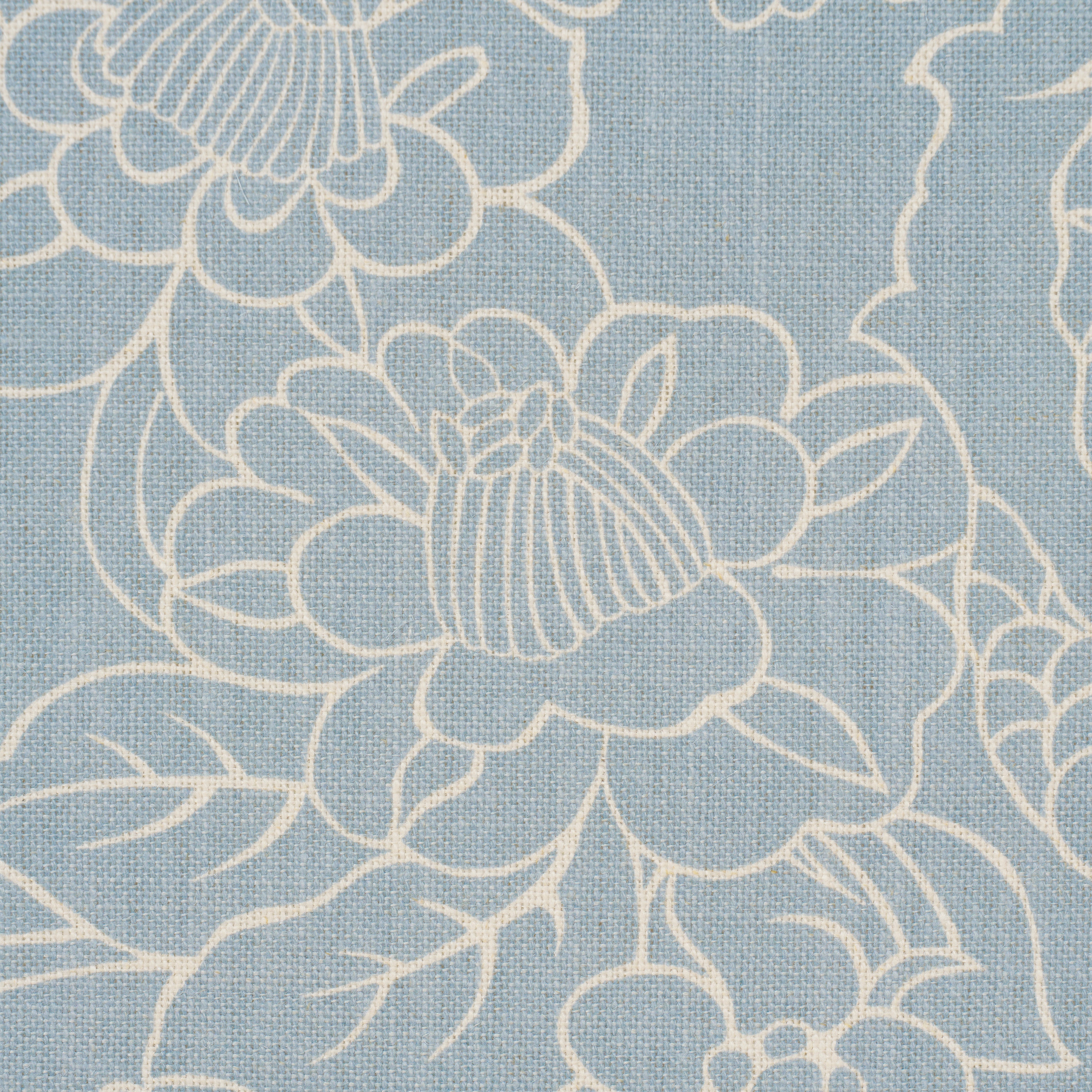Chiang Mai Dragon Silhouette fabric in ciel de provence color - pattern number 182782 - by Schumacher in the Atelier Paris collection