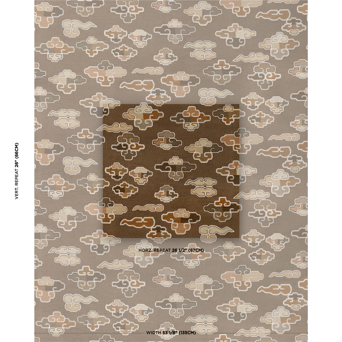 In Dreams Velvet fabric in sable color - pattern number 182801 - by Schumacher in the Cristina Buckley collection