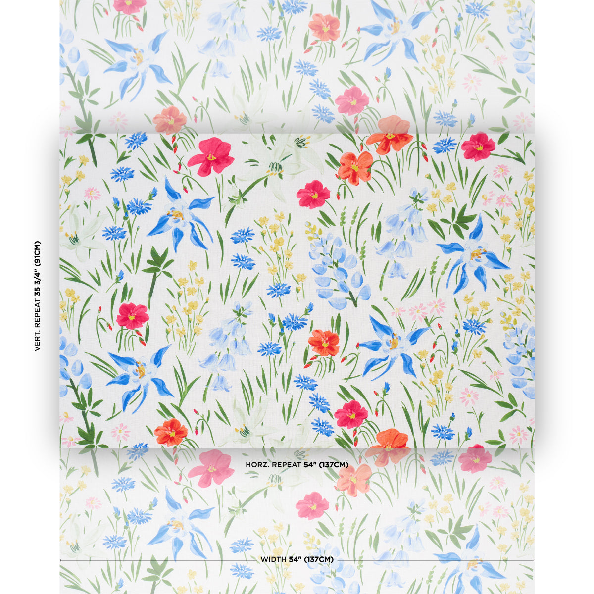 Oz Floral fabric in multi color - pattern number 182852 - by Schumacher in the Patrick Mele collection