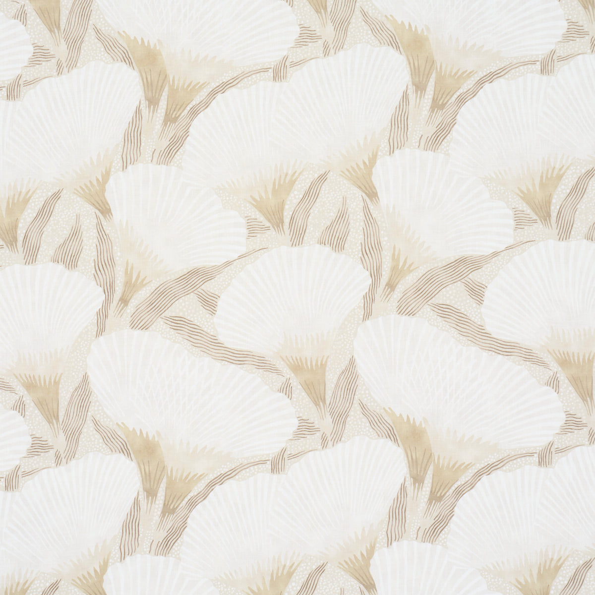 Constance fabric in neutral color - pattern number 182860 - by Schumacher in the Japonisme collection