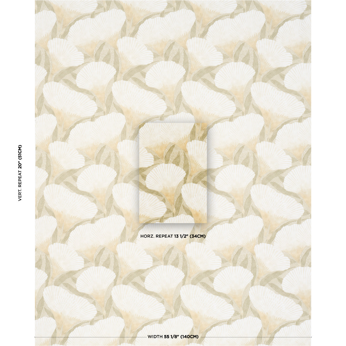 Constance fabric in olive color - pattern number 182861 - by Schumacher in the Japonisme collection