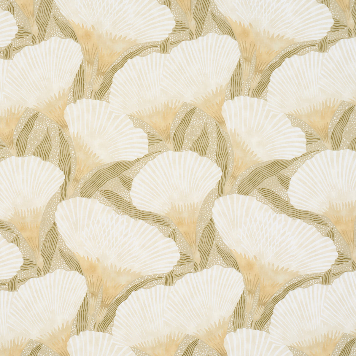Constance fabric in olive color - pattern number 182861 - by Schumacher in the Japonisme collection
