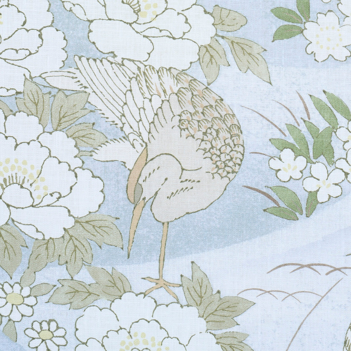 Golden Hills fabric in sky color - pattern number 182870 - by Schumacher in the Japonisme collection