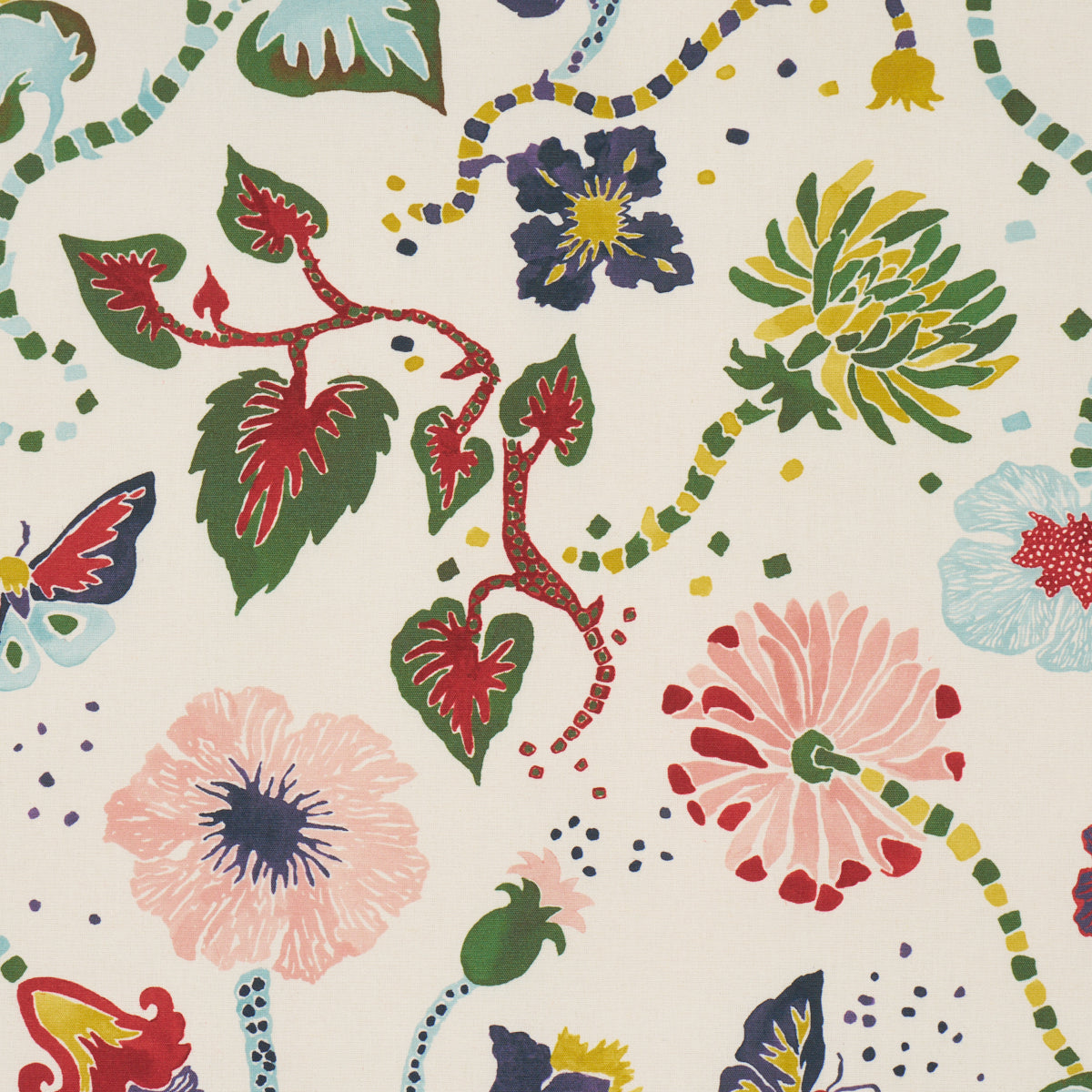 Gloriette fabric in Multi color - pattern number 182880 - by Schumacher in the Happy Menocal collection