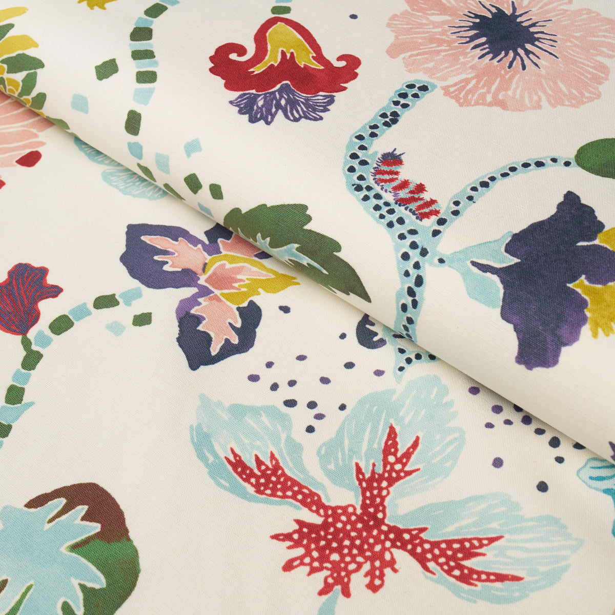 Gloriette fabric in Multi color - pattern number 182880 - by Schumacher in the Happy Menocal collection