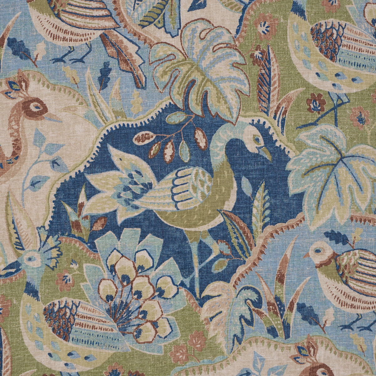 Soraya fabric in Blue color - pattern number 182932 - by Schumacher in the Bohemia collection