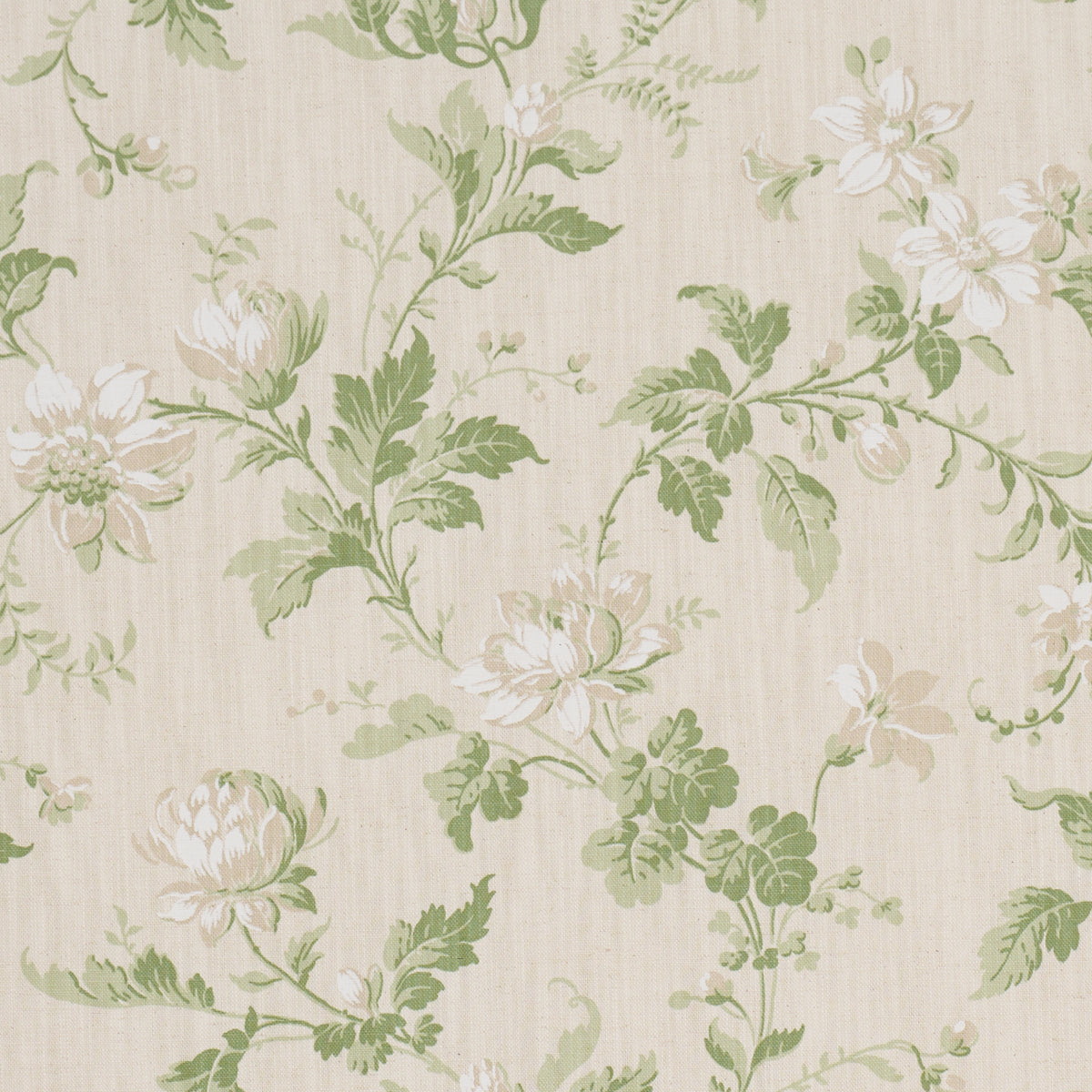 Blomslinga fabric in leaf color - pattern number 182940 - by Schumacher in the Borastapeter collection