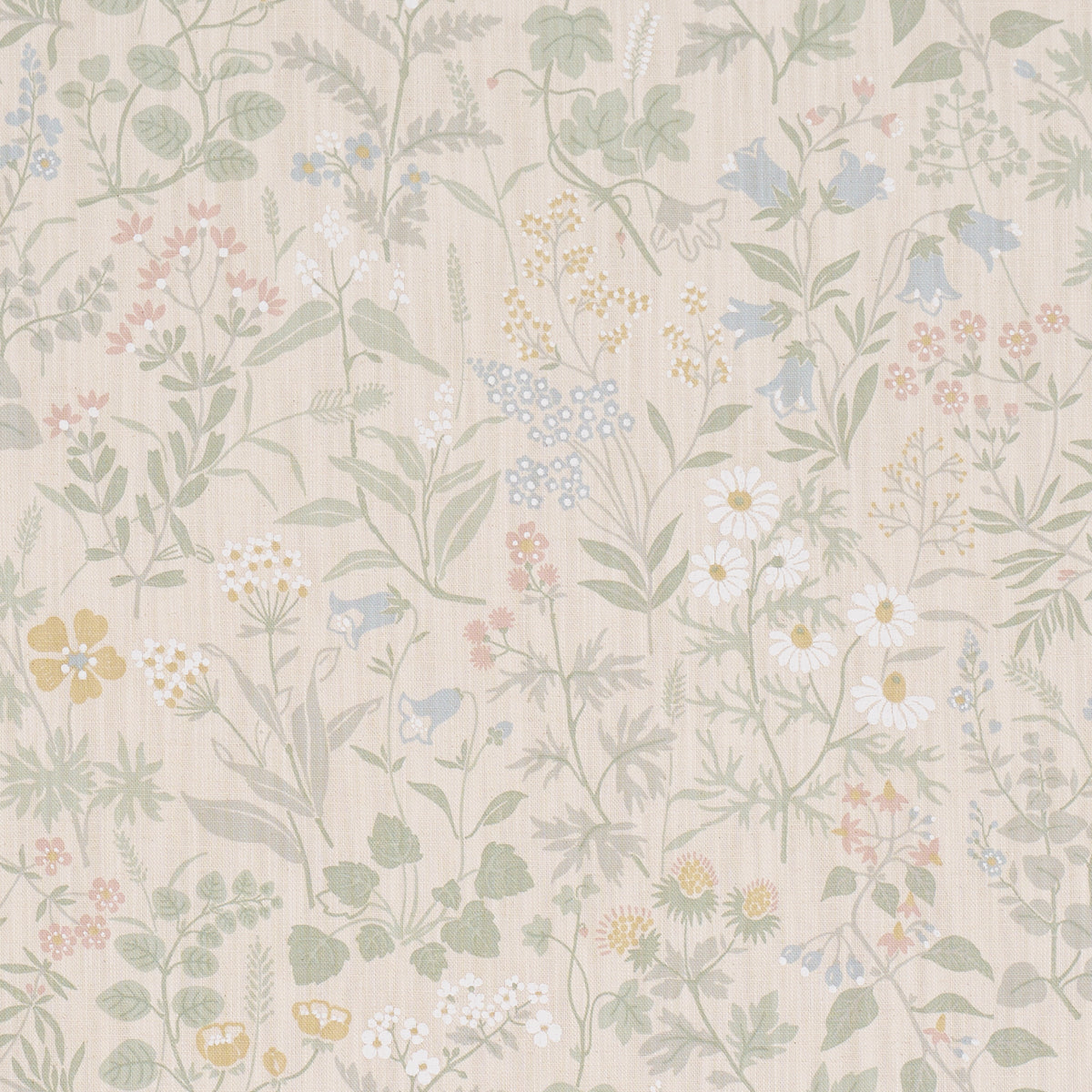 Flora fabric in sand color - pattern number 182980 - by Schumacher in the Borastapeter collection