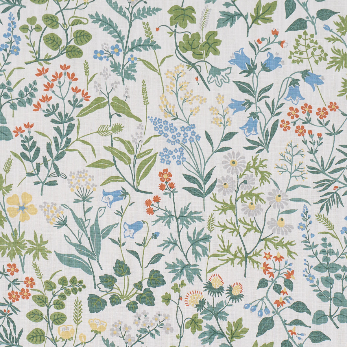 Flora fabric in ivory color - pattern number 182982 - by Schumacher in the Borastapeter collection