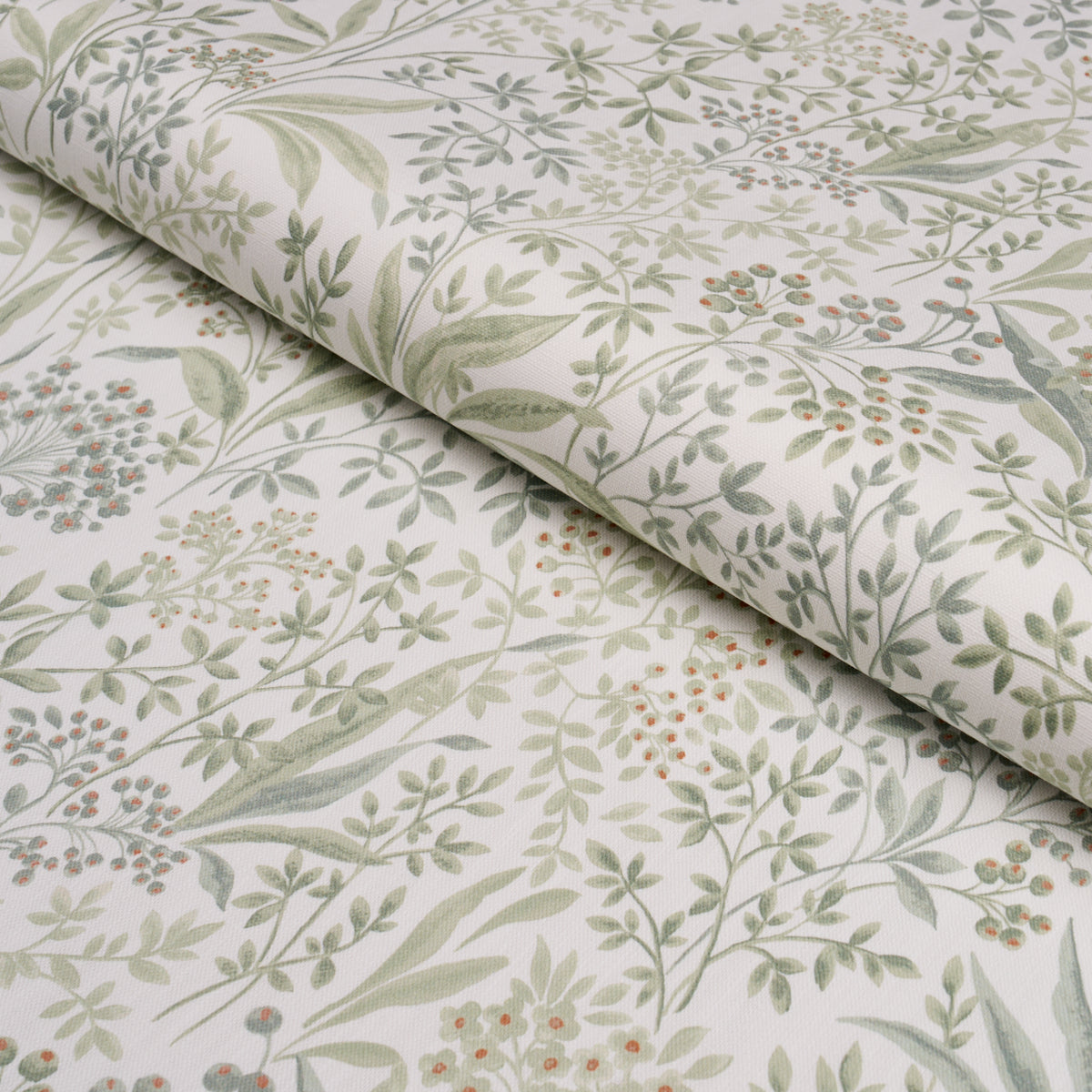 Nocturne fabric in sage color - pattern number 183020 - by Schumacher in the Borastapeter collection