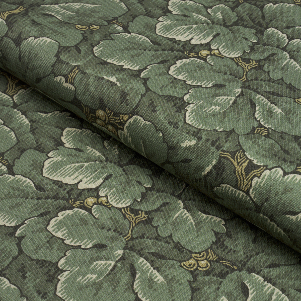 Waldemar fabric in spruce color - pattern number 183042 - by Schumacher in the Borastapeter collection