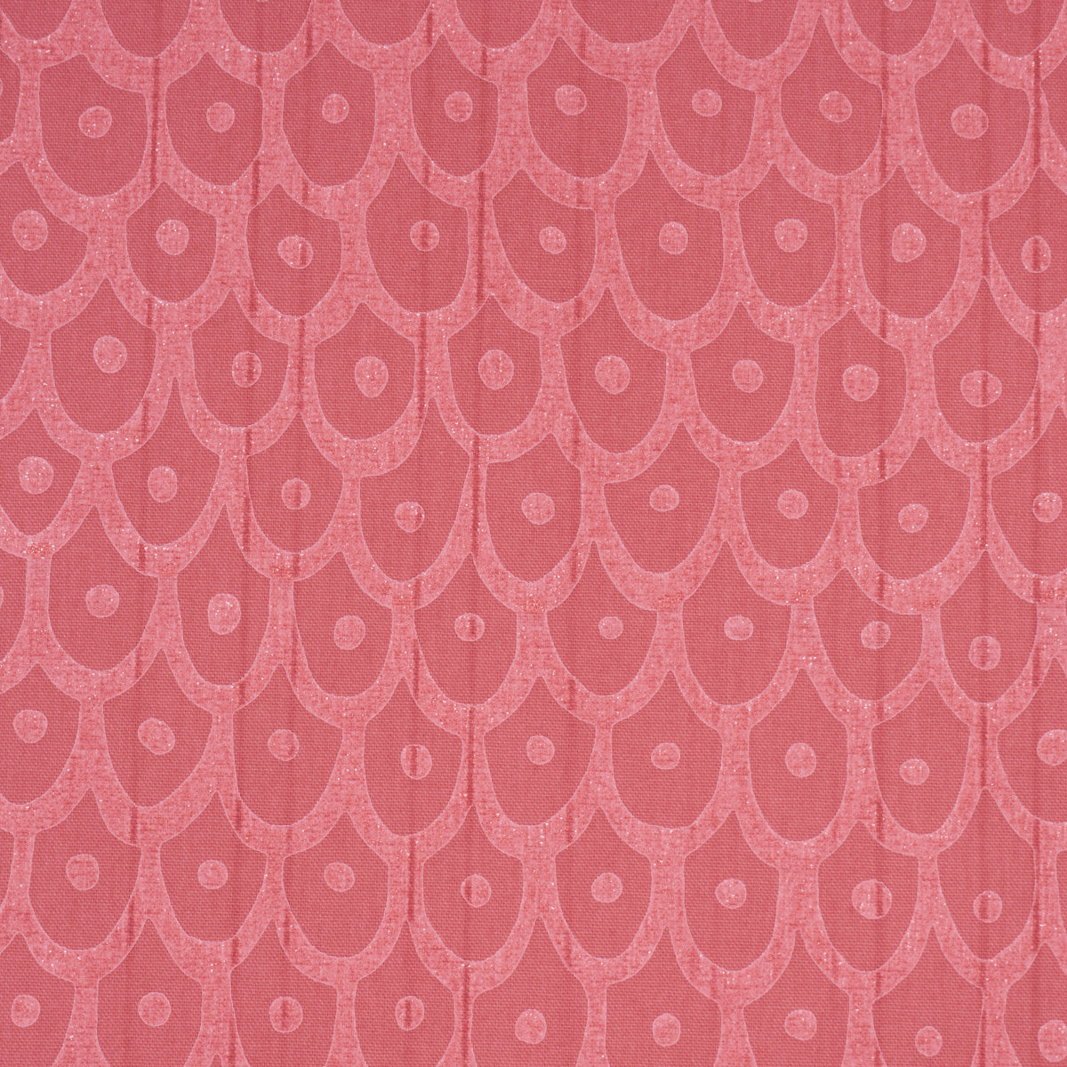 Fish Scales fabric in Red color - pattern number 183733 - by Schumacher in the Tillett collection