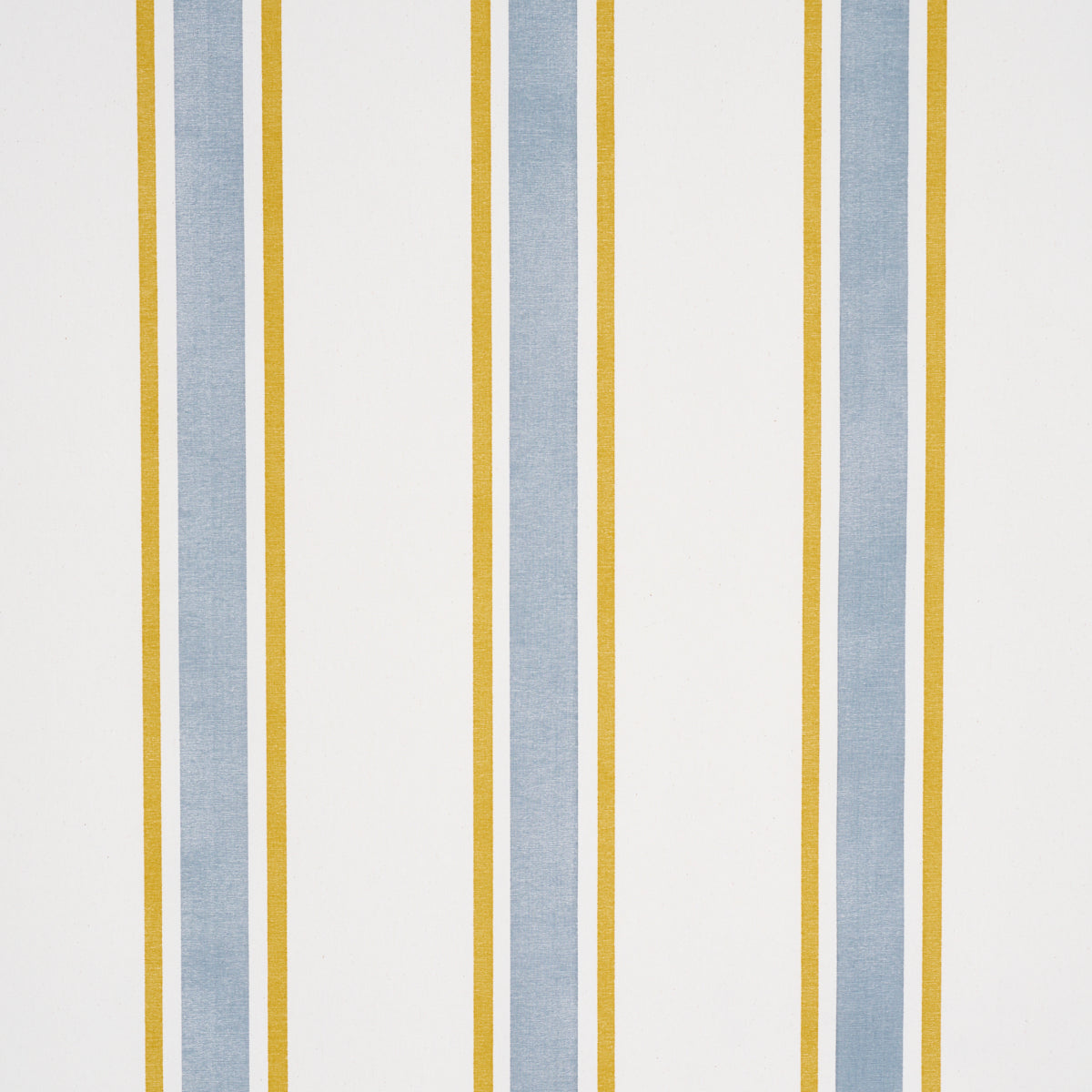 Hadwen Stripe fabric in Yellow & Blue color - pattern number 183743 - by Schumacher in the Tillett collection