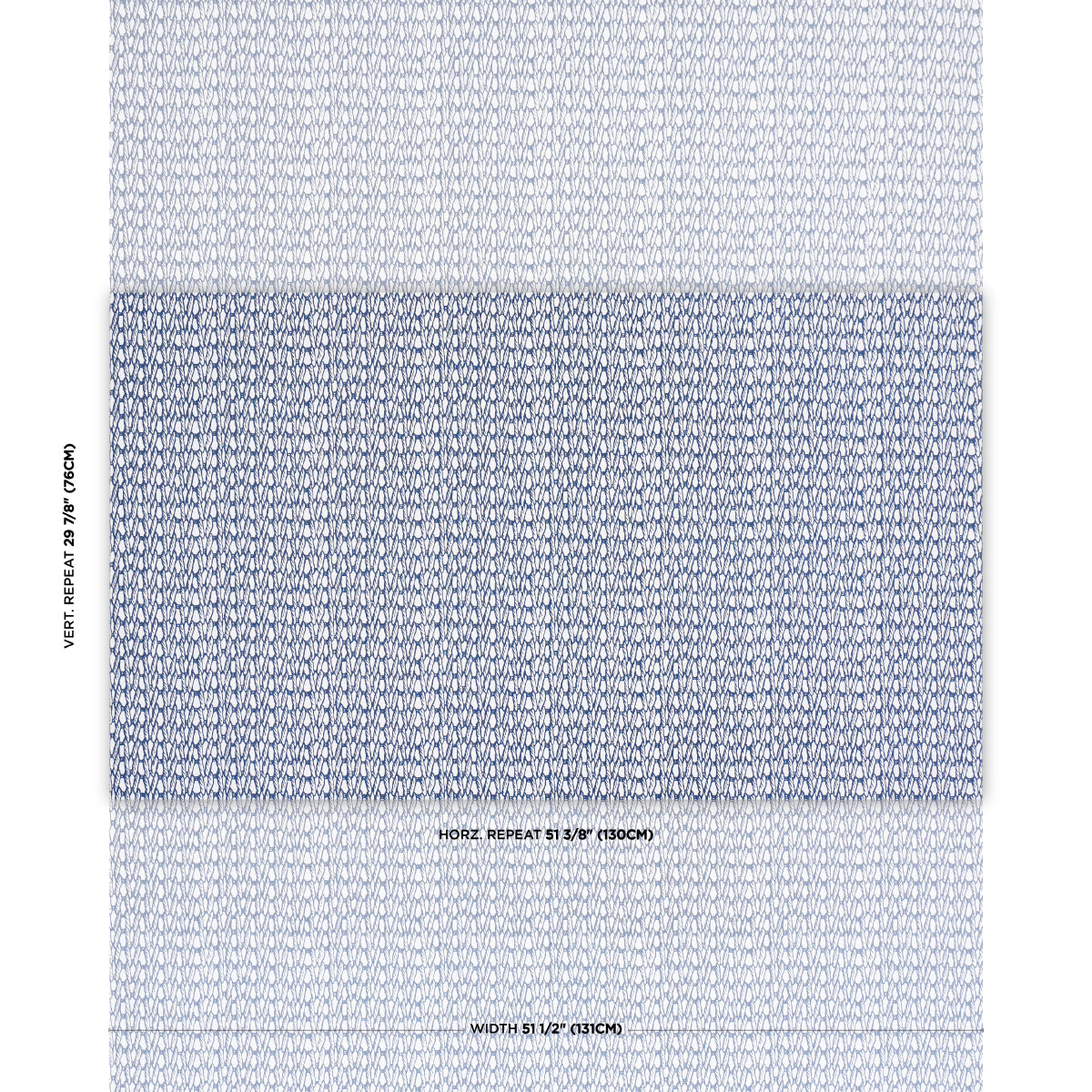 Knit fabric in Navy color - pattern number 183750 - by Schumacher in the Tillett collection