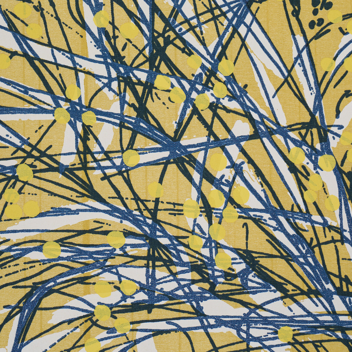 Seaweed fabric in Ochre color - pattern number 183811 - by Schumacher in the Tillett collection