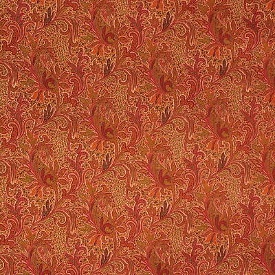 Jaipur Paisley fabric in coral color - pattern 2003190.7.0 - by Lee Jofa in the David Easton Designs collection