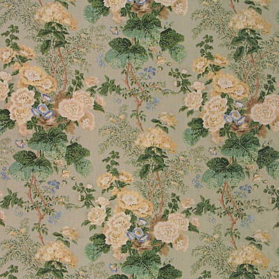 Hollyhock Hb fabric in celadon color - pattern 2005101.13.0 - by Lee Jofa